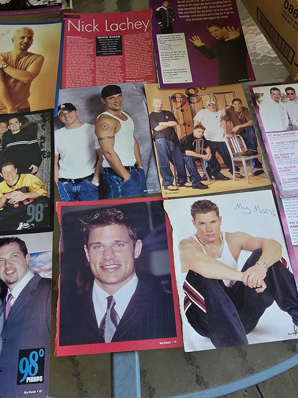 Vintage 90s & 2000s posters. 98° band. Nostalgia. Collectiable fan posters.